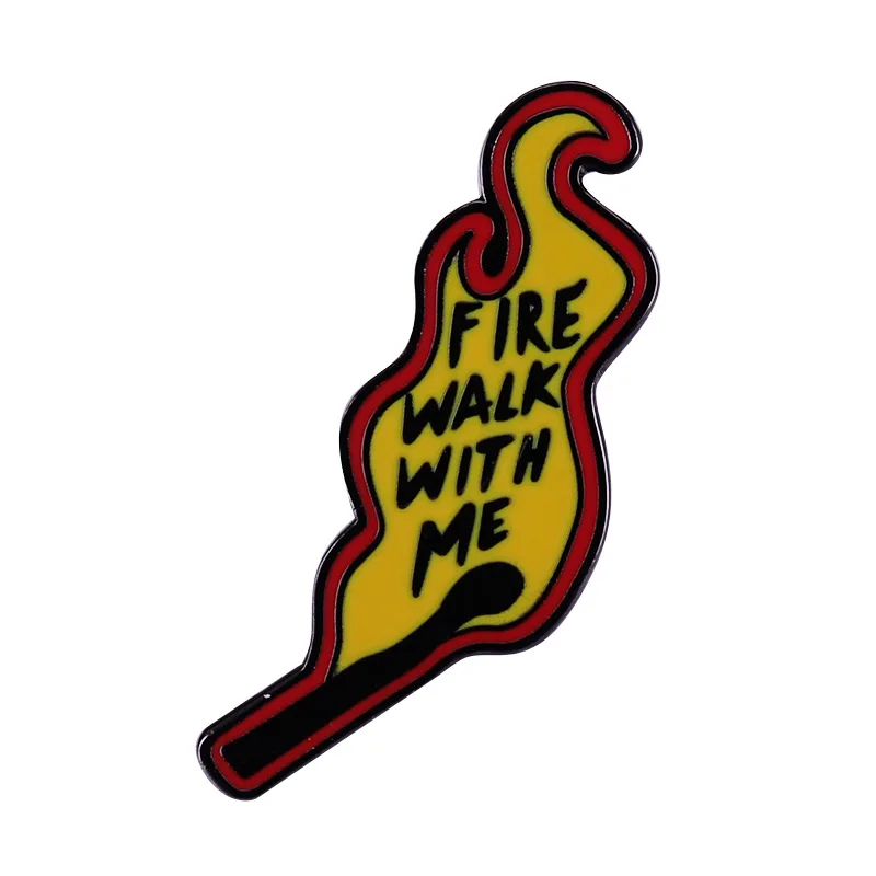 Twin Peaks: Walking With Fire Brooch Thriller Film Badge Horror Film Enthusiast Accessories Collection Gifts