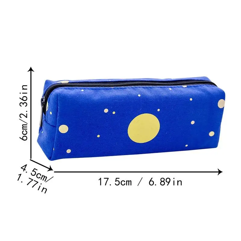 Creative Pencil Case Big Capacity Star Pattern Pencil Pouch Pencil Case Aesthetic School Pencil Bag With Zipper For School