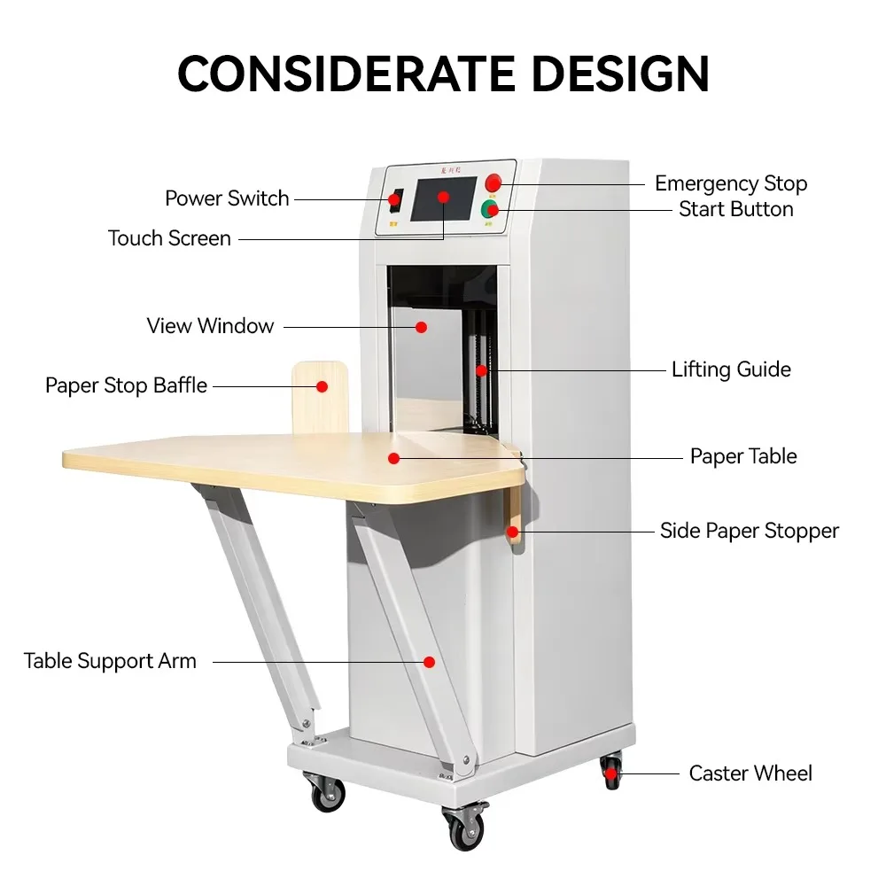 Automatic Paper Counting Machine High Speed Touch Screen A2 A3 A4 for Printing House Card and Label Counting
