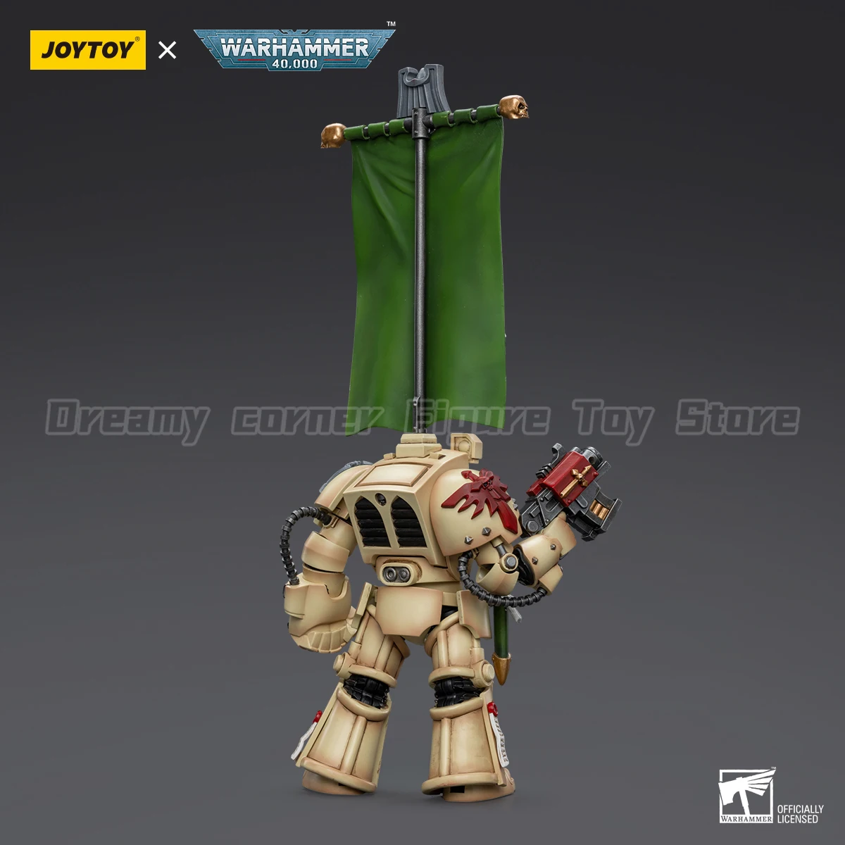 

【24 Hours Delivery】JOYTOY Warhammer 40K Dark Angels Deathwing Ancient with Company Banner 1/18 Action Figure