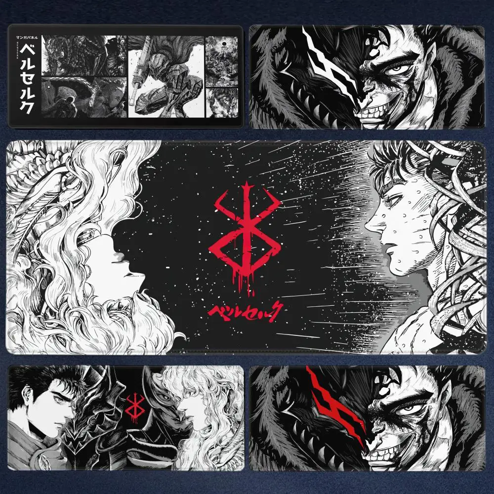 

Berserk Guts Gamer Gaming Mouse Pad Guts sword in berserk Mouse Mat Computer Accessories Big Keyboard Laptop Padmouse Speed Desk