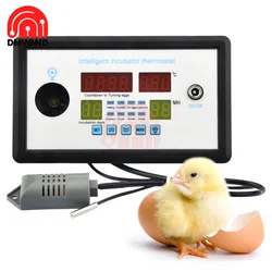 W9005 Egg Controller Incubator, Multifunction Automatic Temperature Humidity Control AC110-220V / DC 12V Thermostat Incubation