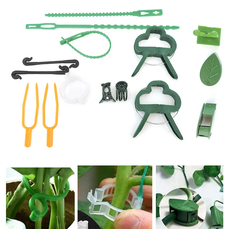 

Plastic Plant Flower Support Clips Orchid Stem holder Fixing Vine Support Vegetables Tied Bundle Branch Clamping Garden Tools K5