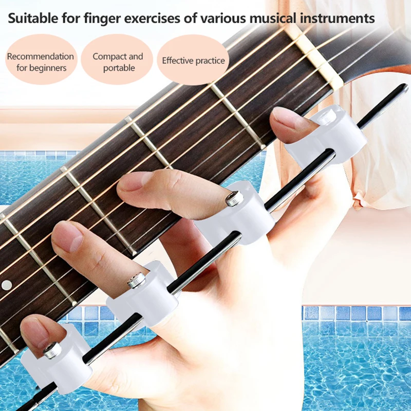 

1pc Adjustable Finger Expander Guitar Training Span Trainer Finger Solid Color For Musical Instrument