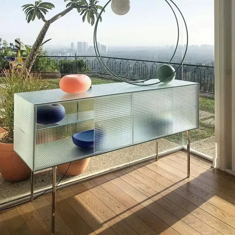 Glass side cabinet, living room porch cabinet, drawer corner cabinet, bedroom wall storage