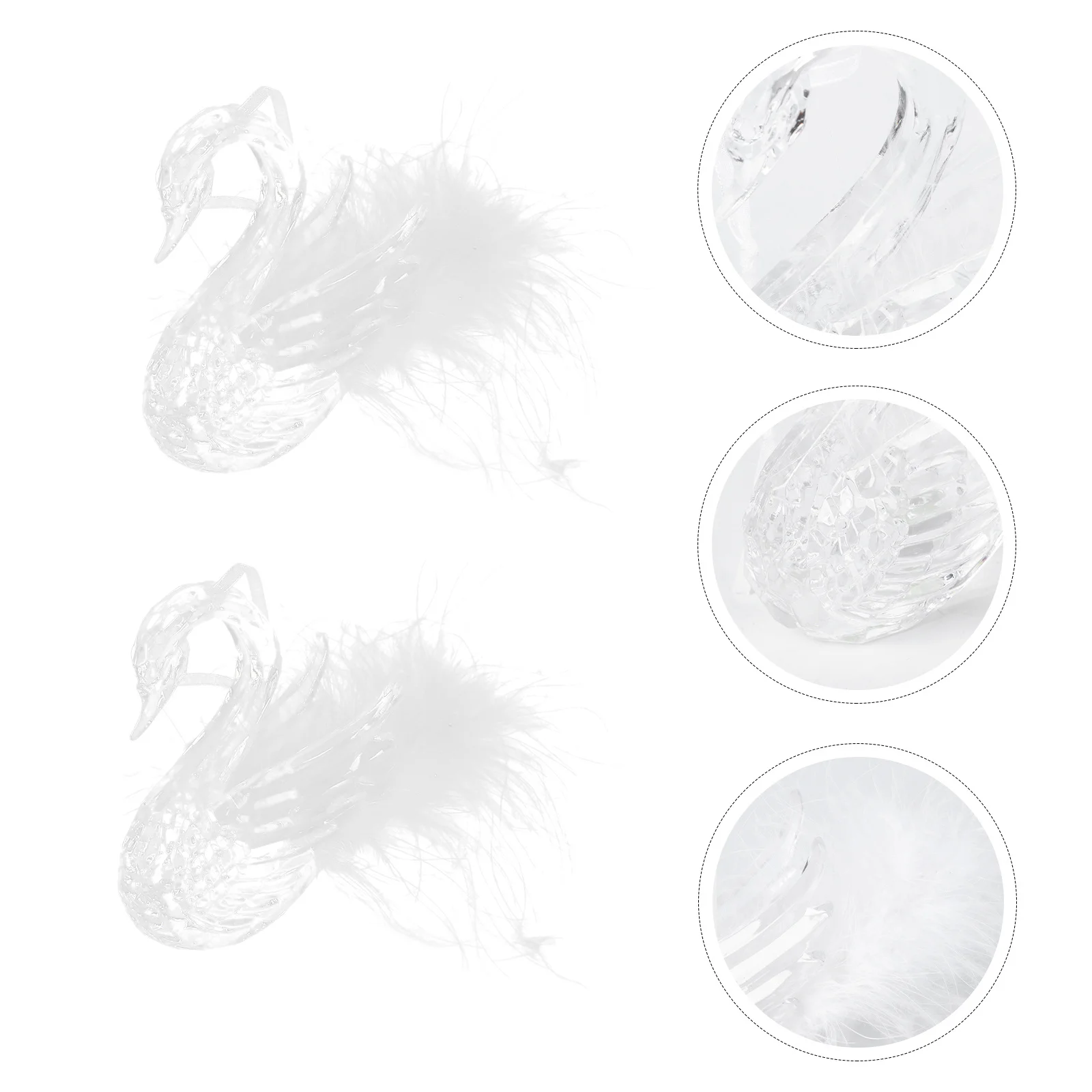 

2Pcs Swan Hanging Decor Unique Chic Xmas Tree Hanging Ornament Home Decoration Pendant Home Ornament Swan Pendant