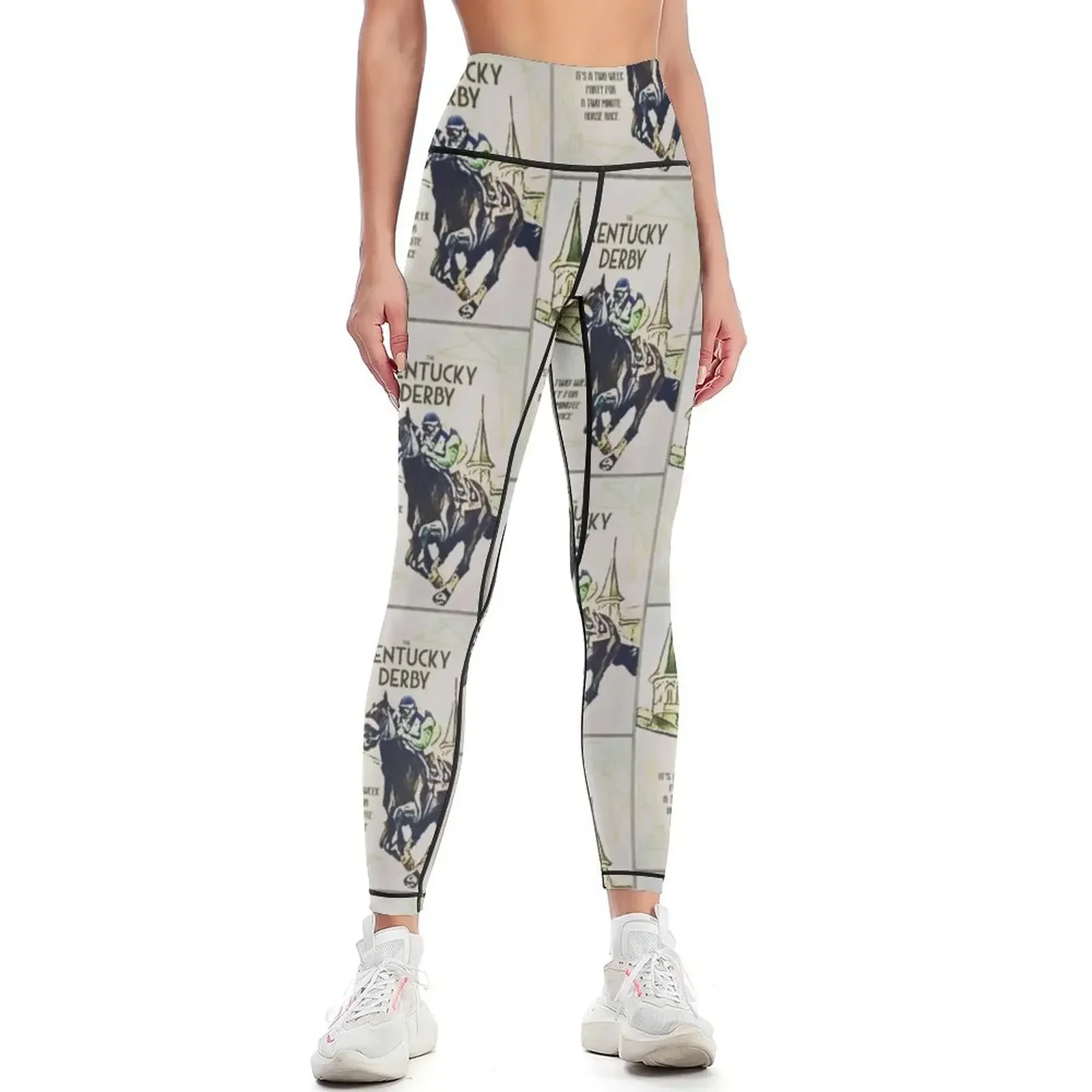 

It's Kentucky Derby Time Again! Leggings sports woman gym sporty woman gym gym pants workout shorts Womens Leggings