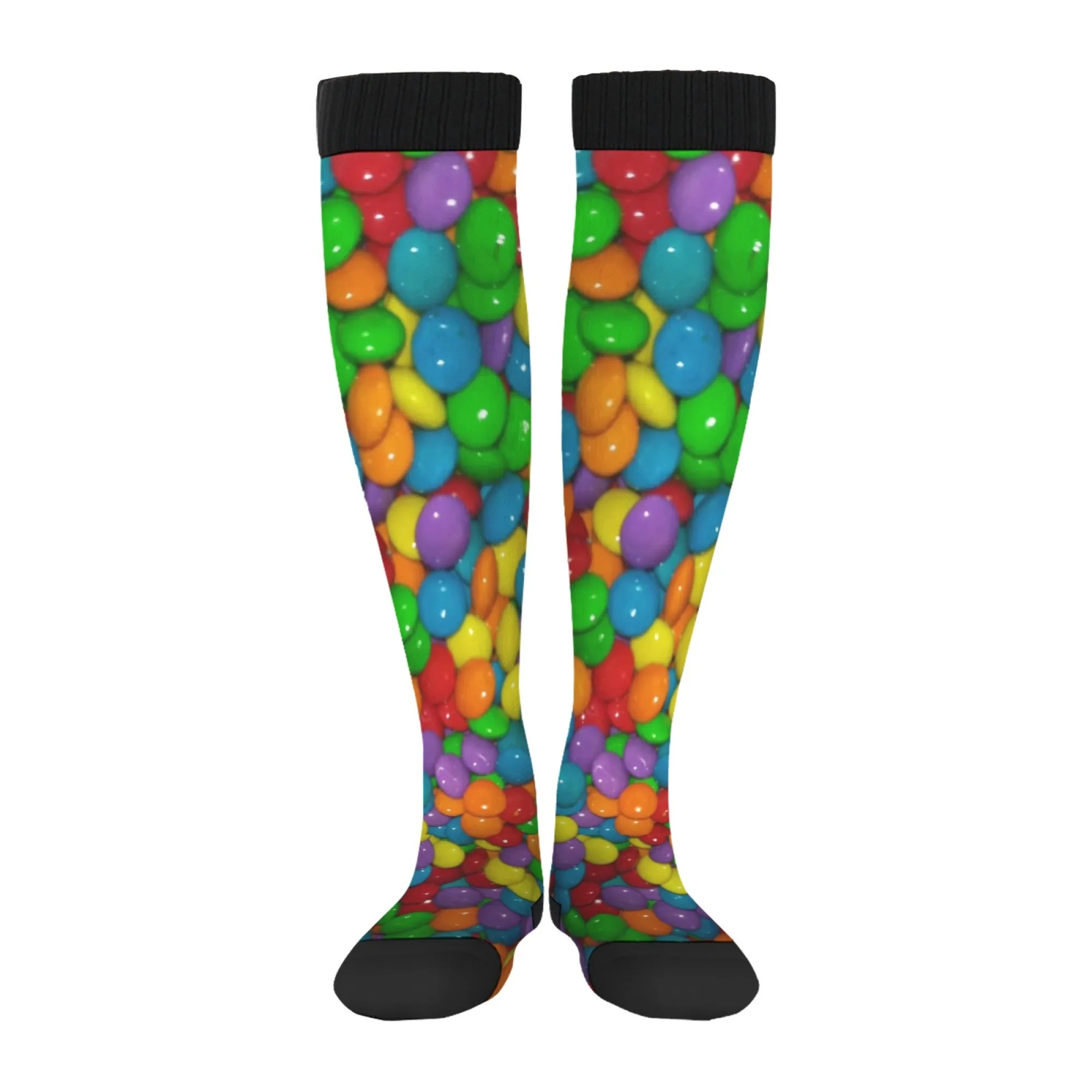 다채로운 사탕 양말 하라주쿠 스타일 미친 파티 거리 힙합 유행 스타킹 탄력있는 편안한 따뜻한 남여 공용 선물