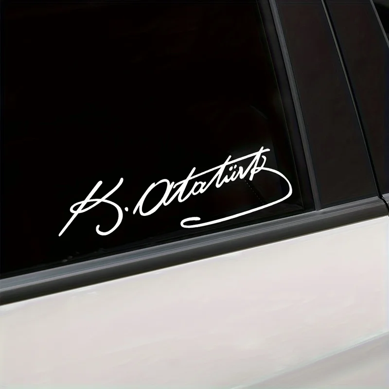 Signature Ataturk Creative Car Sticker Vinyl Scratch Resistant Decals Universal Auto Styling Exterior Decoration Accessories