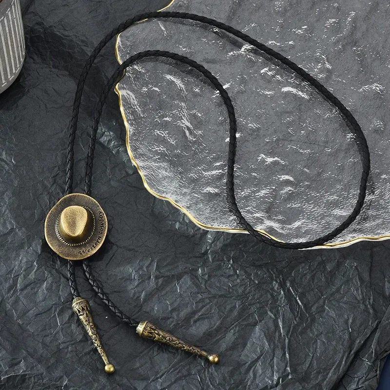 

Western denim tie, casual and individual style, fashionable neckline, long necklace for ladies