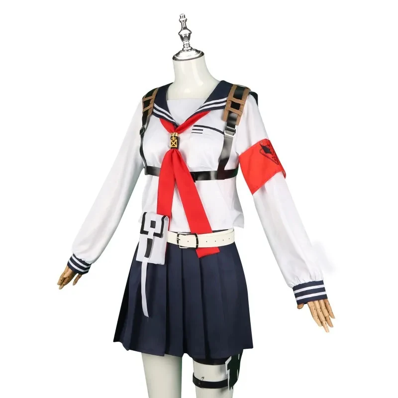 

Blue Archive FOX2 Cosplay Costume Niko Sailor Uniforms Fox Platoon Girls' JK Uniform Carnival Halloween Game Anime Clothin gf;.9