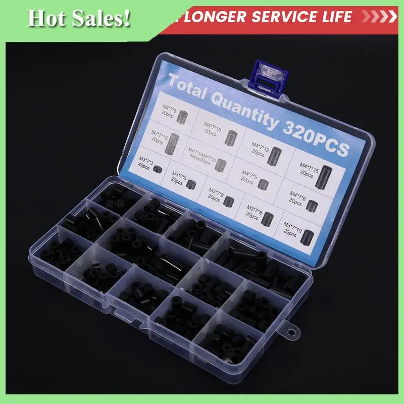 

-A99Z Premium 320-Piece Plastic Isolation Column Kit For Effective Electrical Insulation