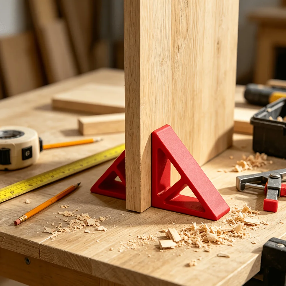 2Pcs 3D Printed Thickened Hollow Triangle Shelf Bracket, Heavy Load Bearing Wall Mount Support, Sturdy Stable No Wobble