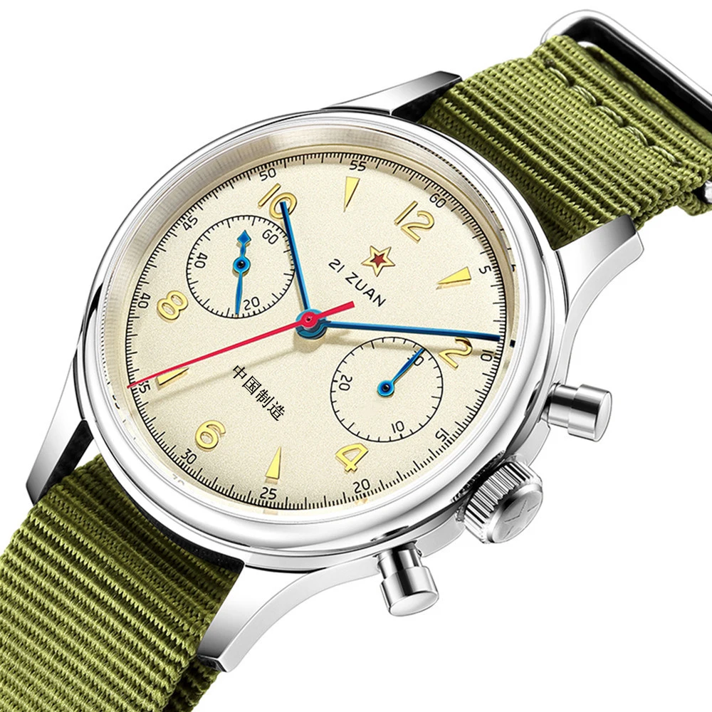 Seakoss Men 1963 Chronograph 38mm Sapphire Glass Luminous Seagull ST1901 Movement Pilot Aviation Mechanical Watches