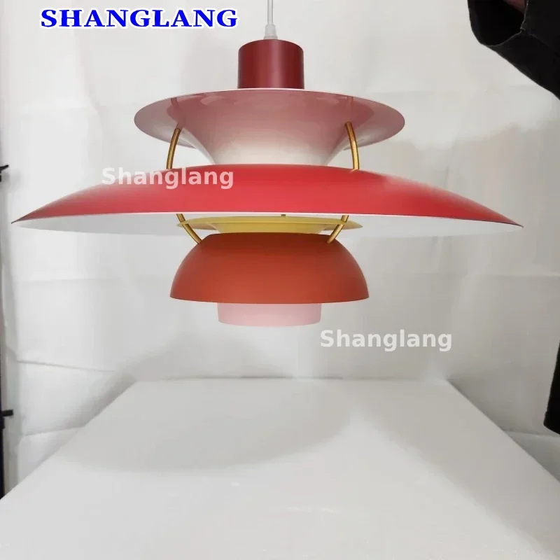 Danish Design Pendant Light High Quality Led Hanging Lamp Living Loui Lustre Kitchen UFO Color Droplight Industrial Chandelier