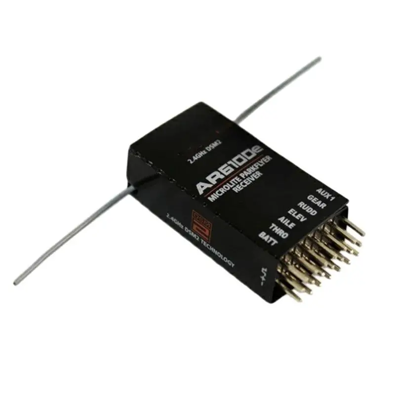 JR DSX7 DSX6 DSX9 DSM2 Receiver 2.4GHz 6 Channel 6CH AR6100e RC Acceptor Support Spektrum DX6i DX7 DSM-X Transmitter