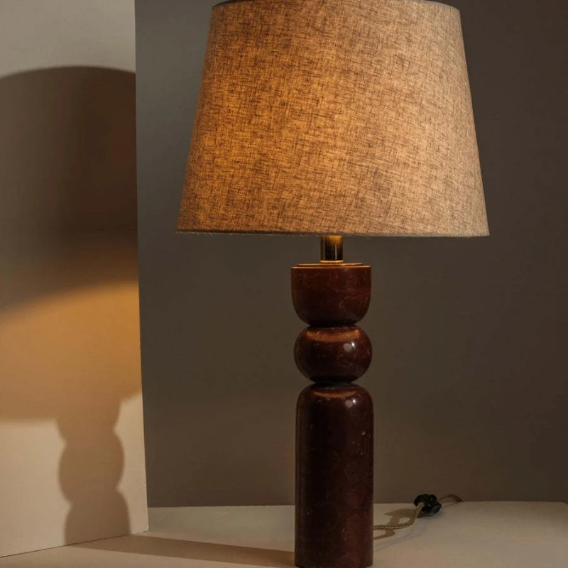 

French solid wood walnut living room floor lamp