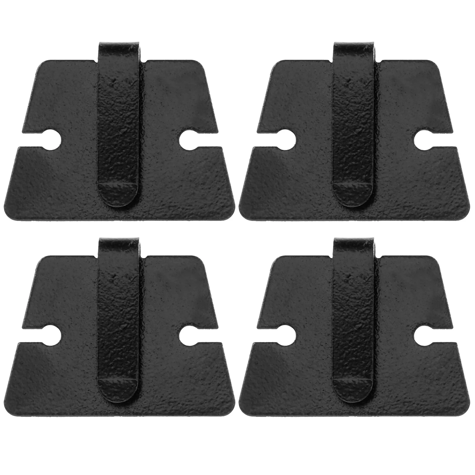 

4 Pcs Hanger Microphone Hook Automotive Accessories Metal Car Radio Fixing Mount