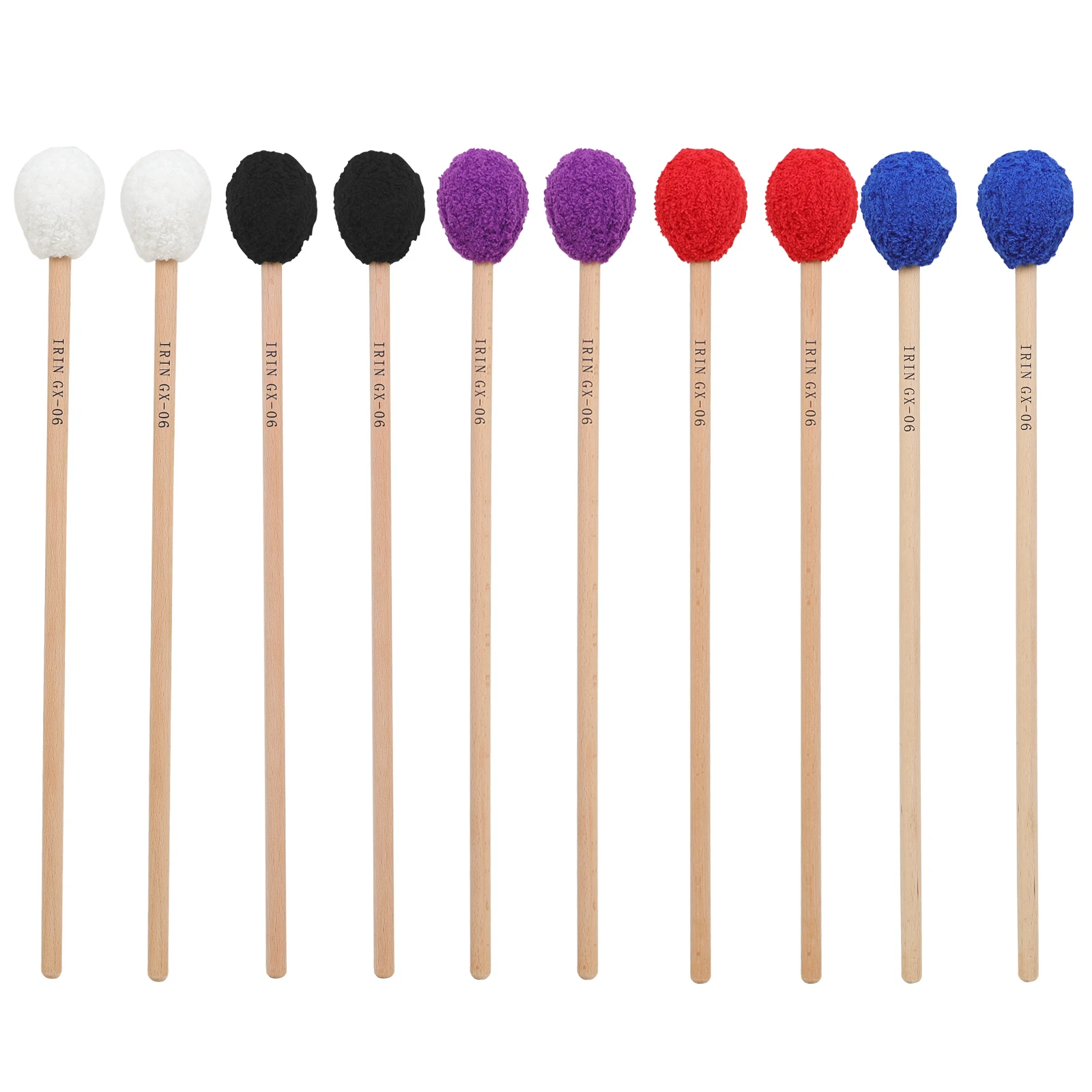 IRIN Malimba Hammer Cashmere Rubber Hammer Head Beech Wood Handle Color Suitable For Performance Percussion Instrument Parts