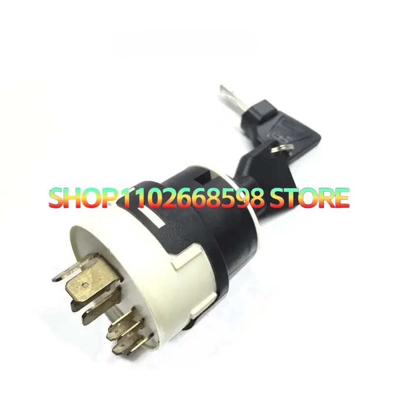 

For JCB Loader 3CX 4CX 1X New Ignition Switch With 2 Keys 701-801840 Plastic 10 Pin Ignition Switch Car Internal parts 701-4550