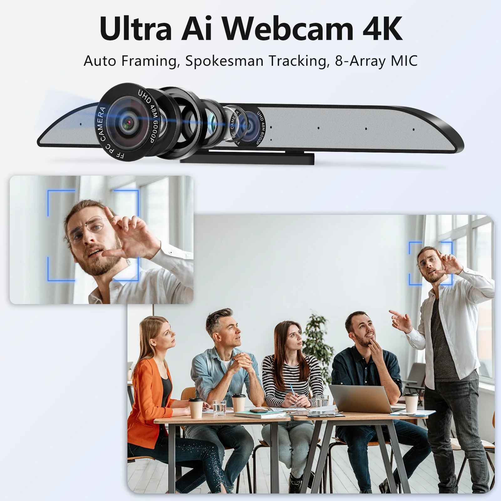 AI Camera Smart Board 65/75/86/98/100/110/115 Inch for Teaching Interactive Flat Panel Whiteboard Classroom Interactive Boards
