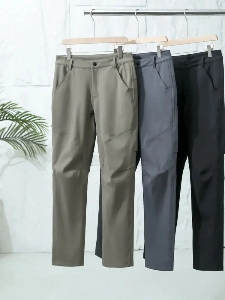 

Outdoor Men's Fce Lined Soft ell Casual Cargo Pants Multi Panel 3D Tailored Comfortable Fit Breathable Nylon Fabric