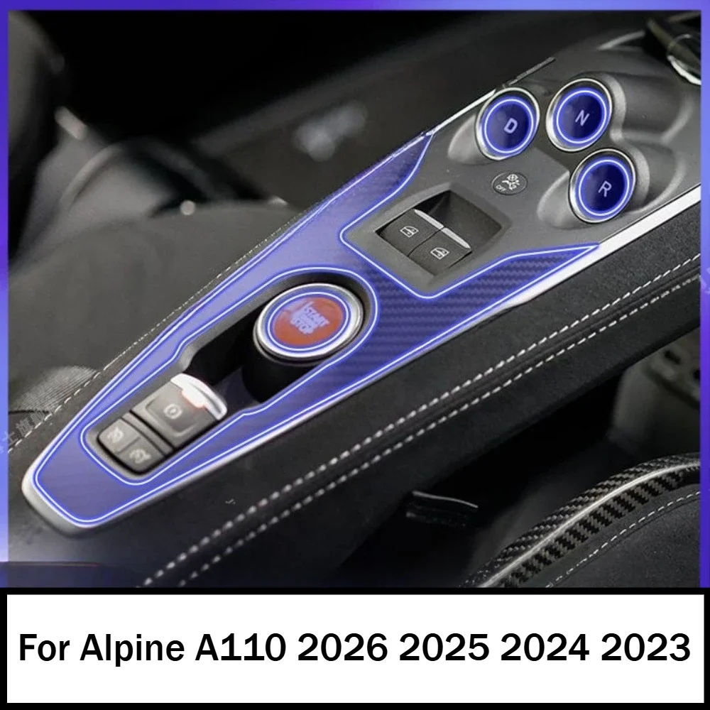 PPF Protection film For Alpine A110 2026 2025 2024 2023 transparent TPU GPS Navigation Gear Panel Center Console Car Wrap Film