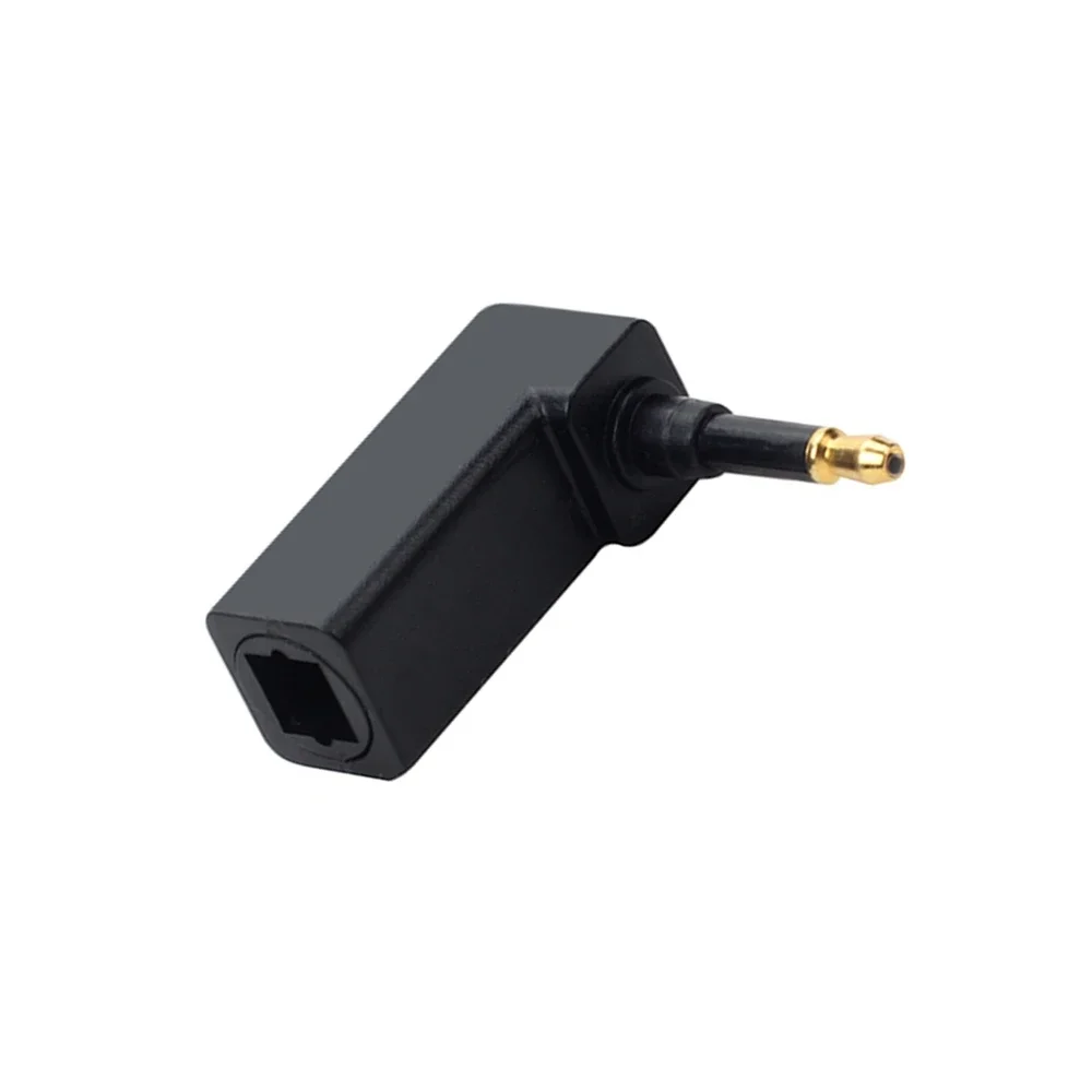 

Toslink Digital Optical Jack To 3.5mm Mini Plug 90° Audio Adapter Plug Right Angle Plug For Toslink Cable For TV Box