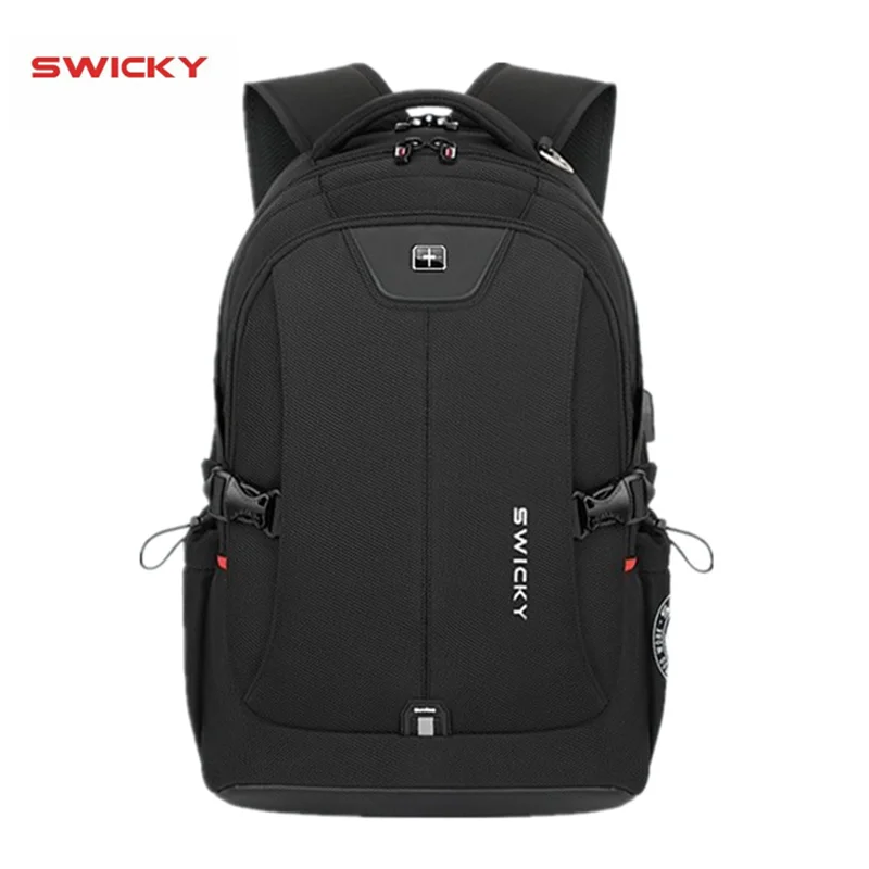 SWICKY male Multifunction USB charging fashion business casual travel anti-theft waterproof 15.6 inch Laptop men backpack