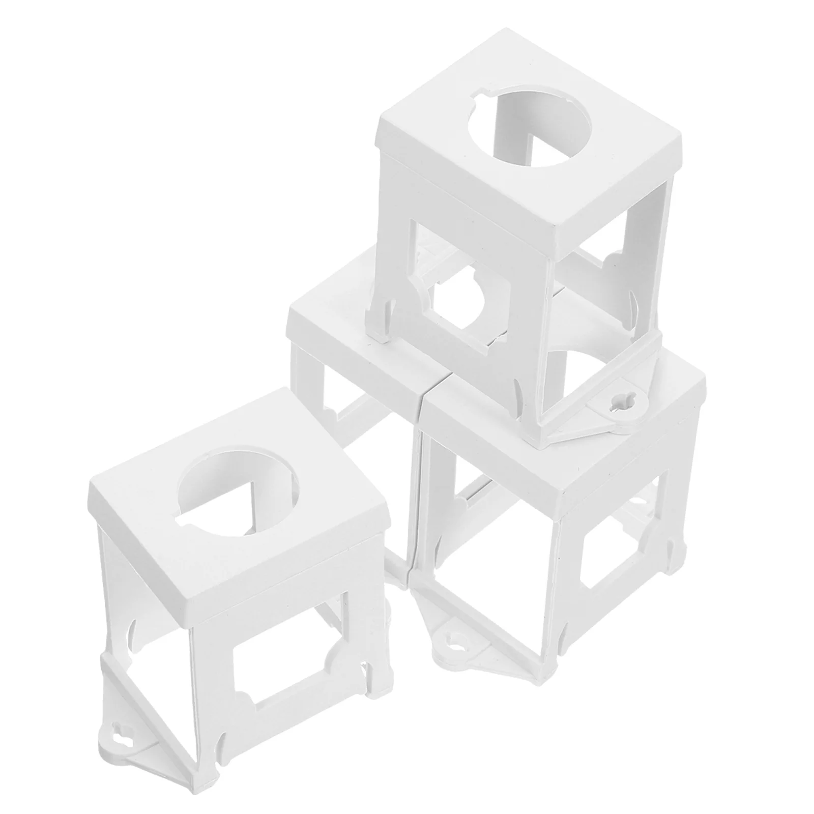 

4pcs 22Mm Button Rail Bracket Mounting Adapter For Stop Switch Potentiometer Industrial Home Office Din Rail Kit