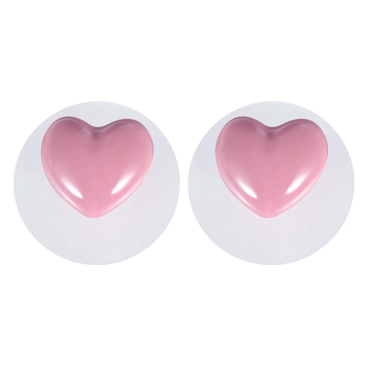 

1Pair Heart Shape Ceramic Knobs Durable Furniture Door Handle for Cabinet Drawer Wardrobe Pink Suction Cup Hook Drawer Pull