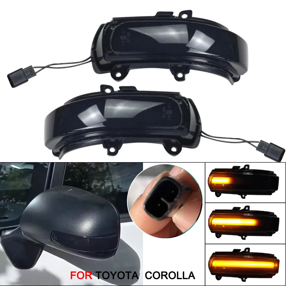 LED Dynamic Turn Signal Light For Toyota Corolla REIZ MARK X AURIS RUKUS ZELAS Scion XB TC PASSO ISIS Rearview Mirror Indicator