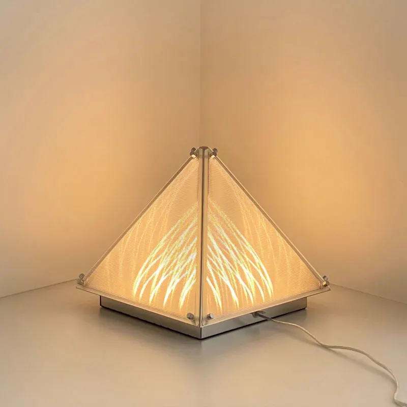 Nordic Pyramid table lamp Modern art desk lamp for living room sofa bedroom hotel bedside Designer table light