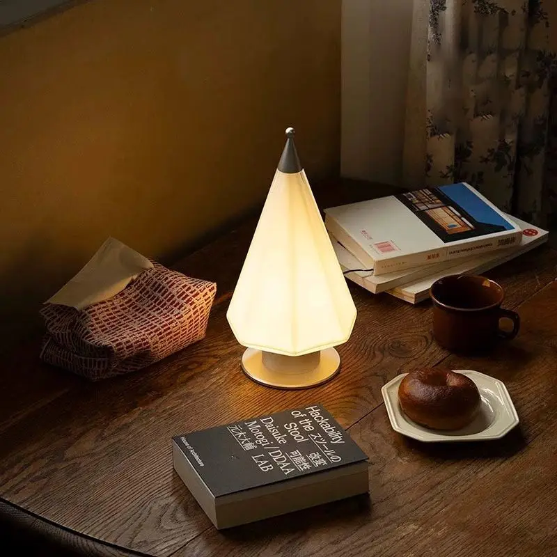 Cedar Design Dimming Glass Bedlight, Bedroom Nightlight Handheld Atmosphere Light Fixture