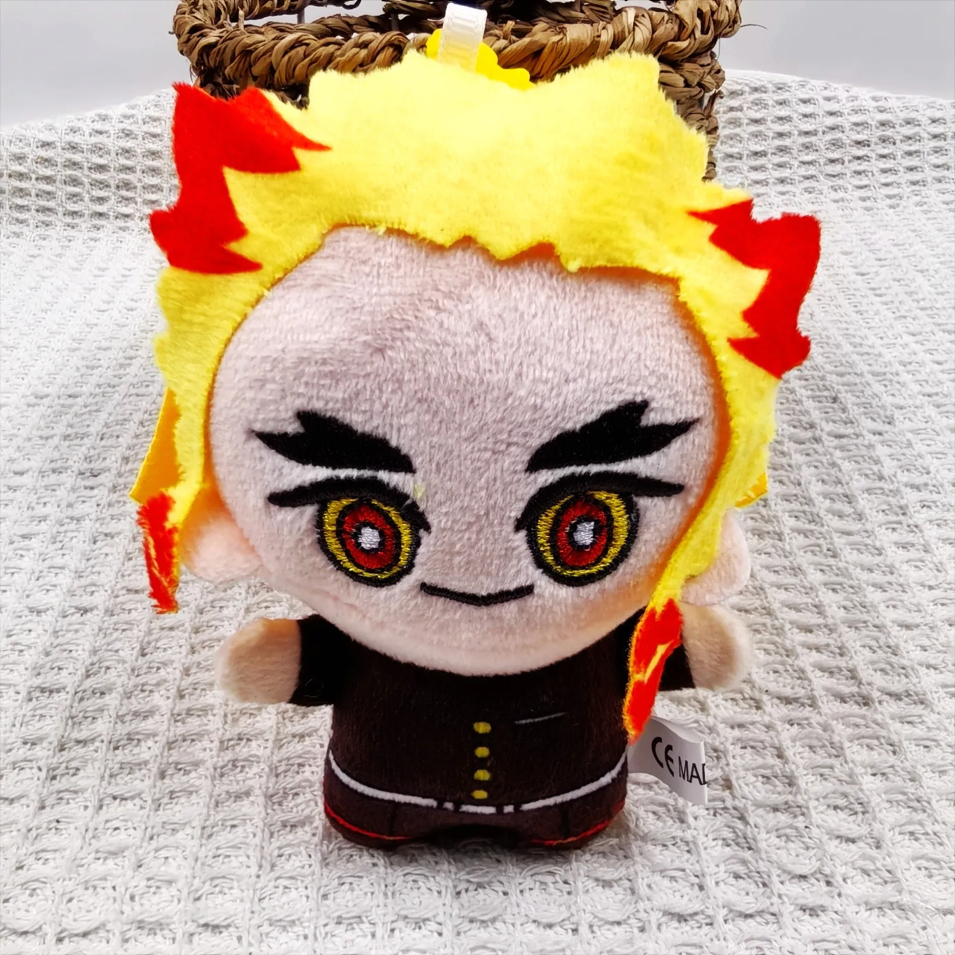 24pcs/lot 10cm Cartoon Anime Demon Slayer Plush Toys Keychains Tanjiro Zenitsu Shinobu Kocho Dolls Q Version Bag Charms Gifts