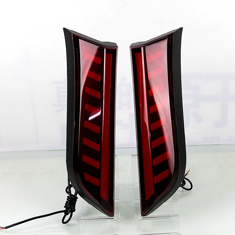 July King Car Rear Pillar Brake Light compatible for Jeep Compass 2017-2021, LED Brake Lights + Night Running Warning Lights DRL