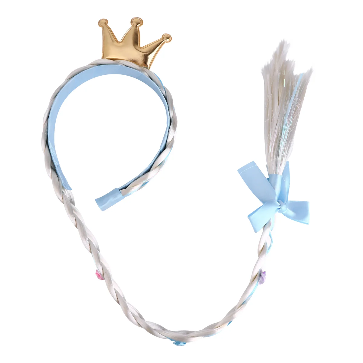 Diademas trenzadas de corona de princesa para fiesta, accesorios para el cabello, cintas para disfraz, diadema para mujer