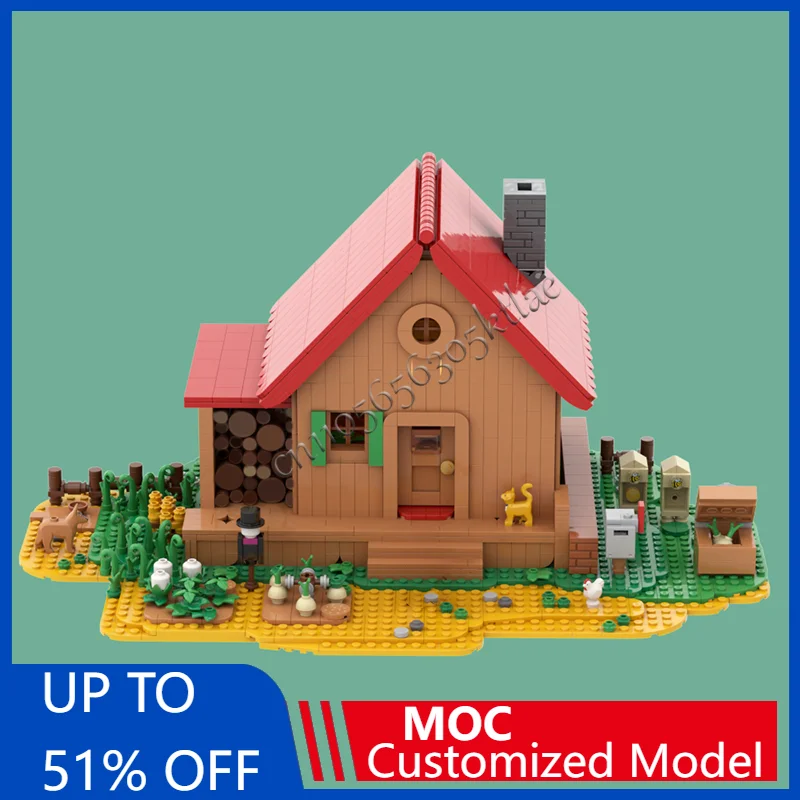 New 2055 PCS MOC Custom Stardew Valley Farm Street View Building Model DIY Puzzle Technology Creative Assembly Kids Toys Gifts
