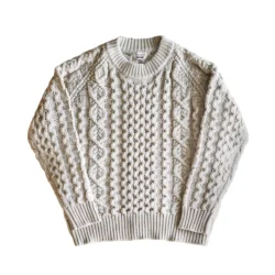 Men's Knitted Lattice Cable Aran Pullover Autumn Winter Sweater