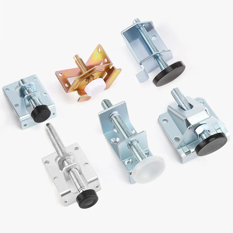 4PCS Wardrobe Adjustable Foot Platform Foot Level Adjustment Support leg Furniture Sidev Mounted Foot Pad Screw Hardware