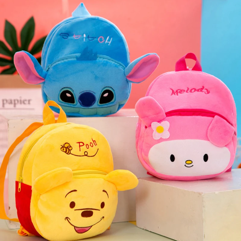Pokémon Pikachu Plush Backpack, mochila de brinquedo infantil Pikachu recheado, Monster Movie, presente de aniversário para crianças