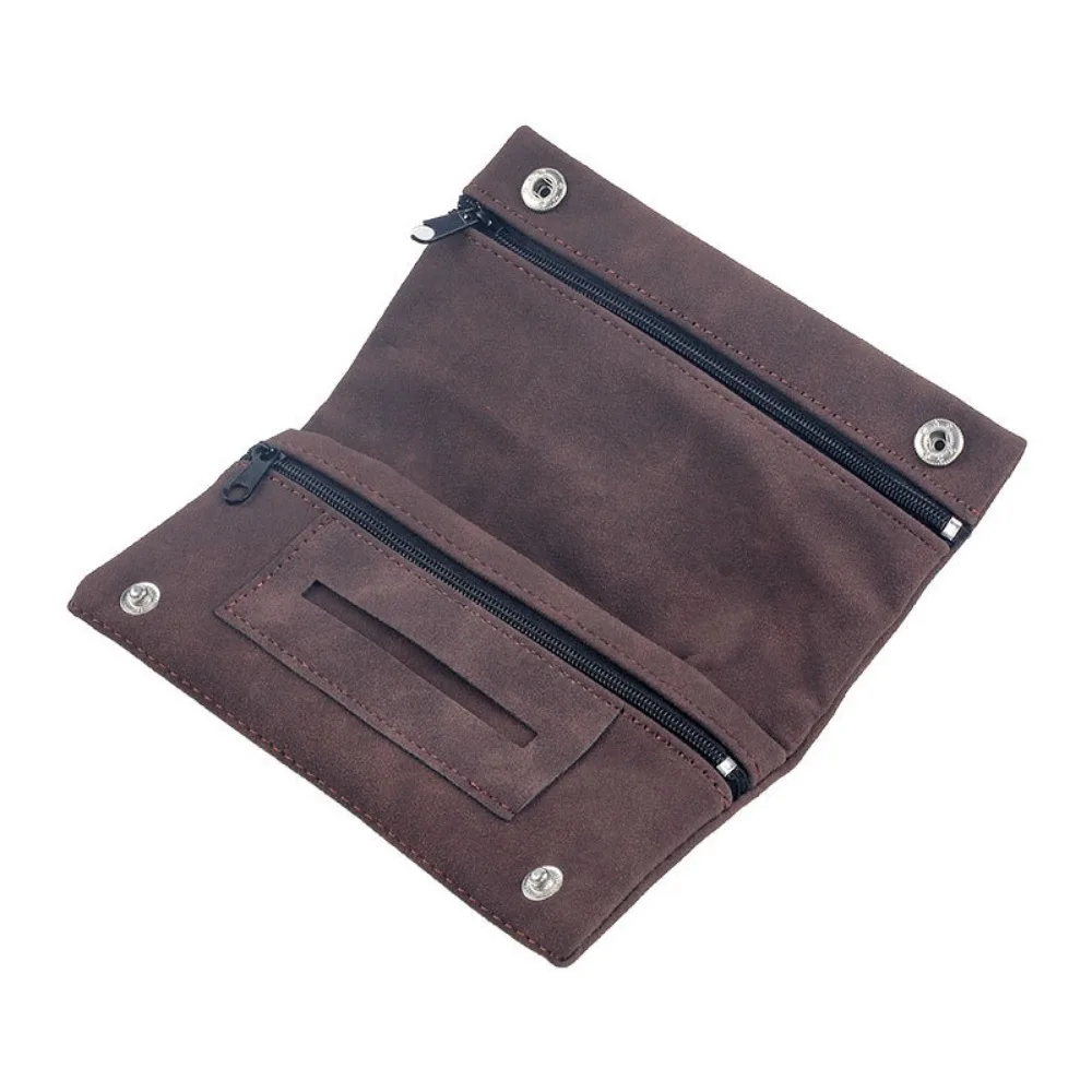 

Lightweight Frosted Leather Tobacco Lighter Pouch Foldable Smoking Accessorie Tobacco Storage Bag Portable Cigarette Bag