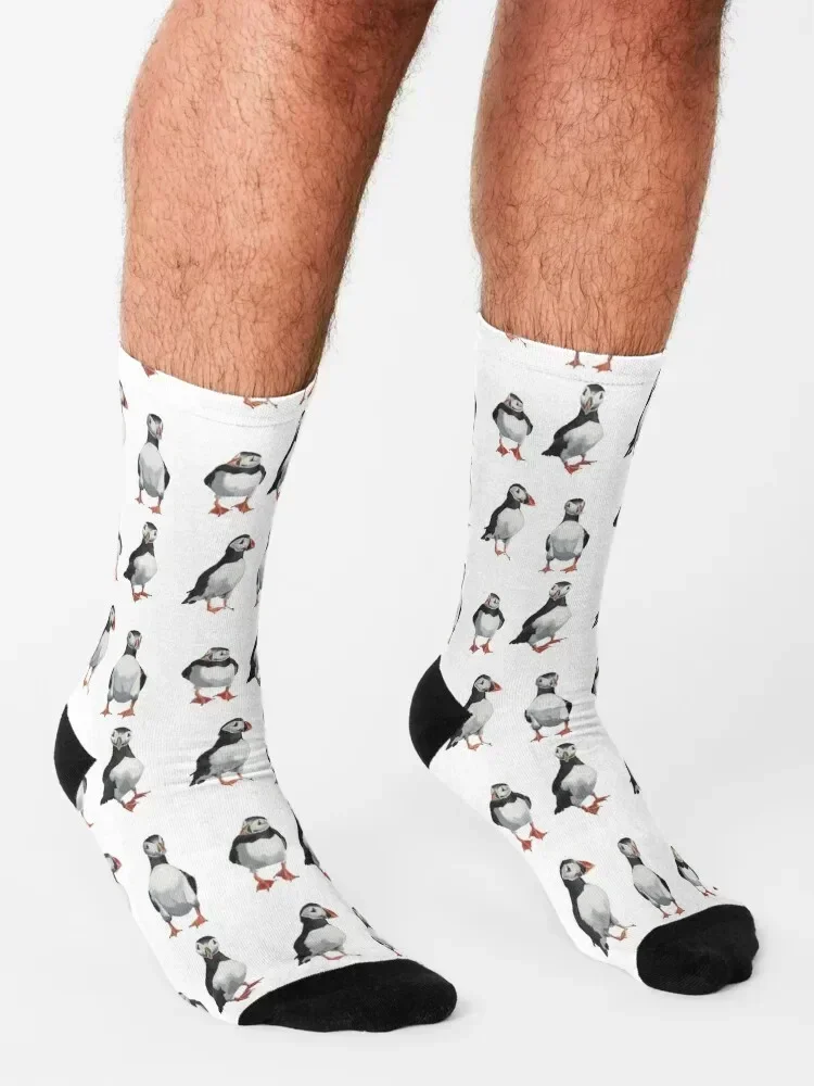 Puffins Socks Toe sports New year's Climbing designer Socks Ladies Men's