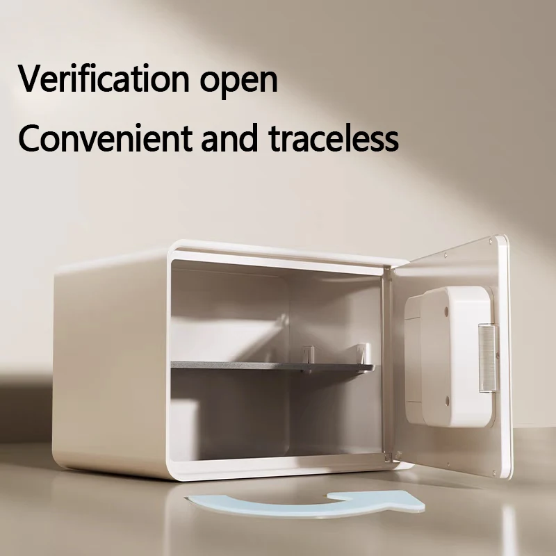 All steel fingerprint password safe New safe small automatic door safe box 20/25cm anti-theft password key safe Jewelry safe