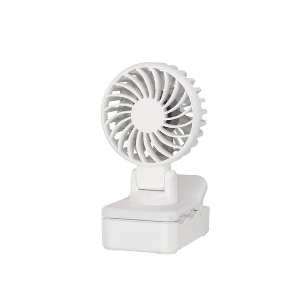 Multifunctional clip umbrella fan, USB rechargeable portable student outdoor mini fan