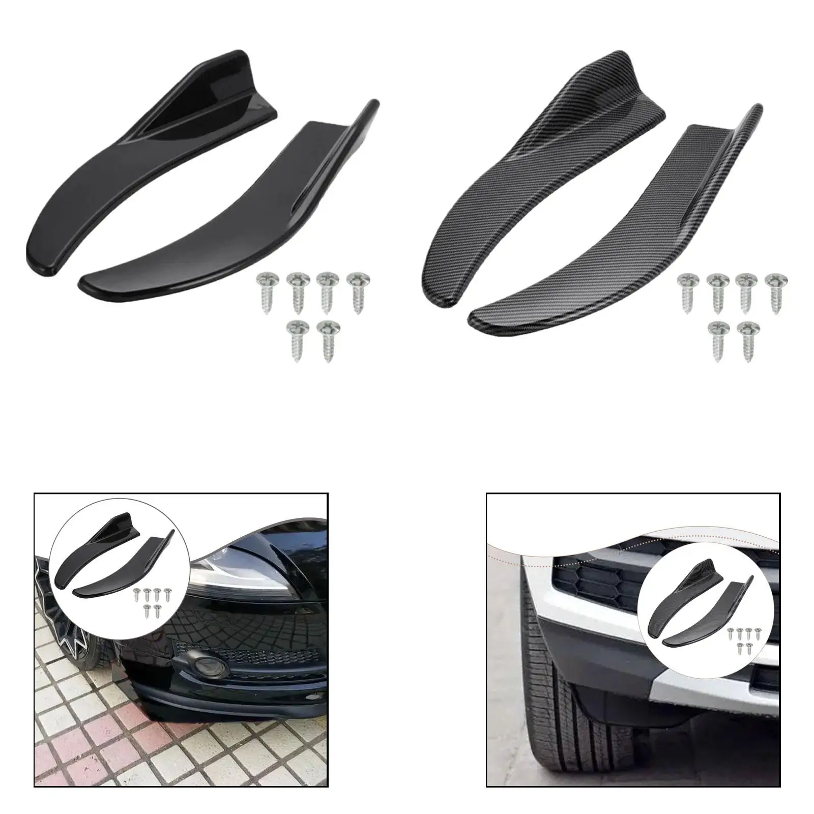 

Универсальные защитные накладки на передние и задние углы автомобиля, 1 пара, с крепежными винтами, легко устанавливаемые, практичные, запасные части