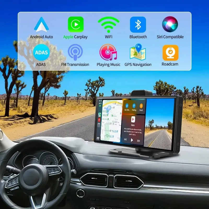 10.26 Inch New Light Sensor Car Stereo Wireless CarPlay Android Auto 4K Dual Track Vehicle  Equipment