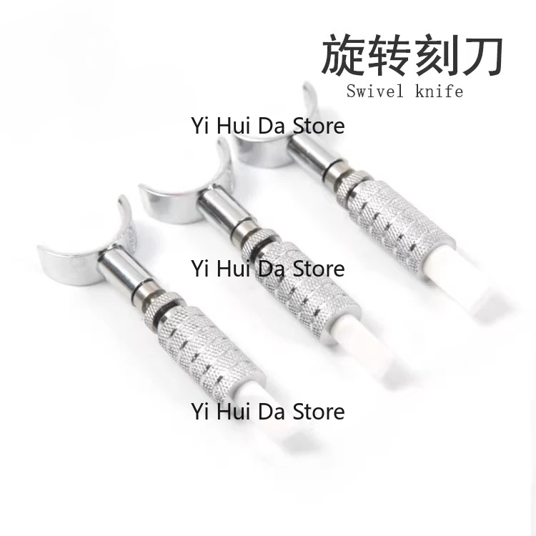 Special leather engraving tools for leather art, adjustable ceramic knife head, rotating knife, vegetable tanned leather knife
