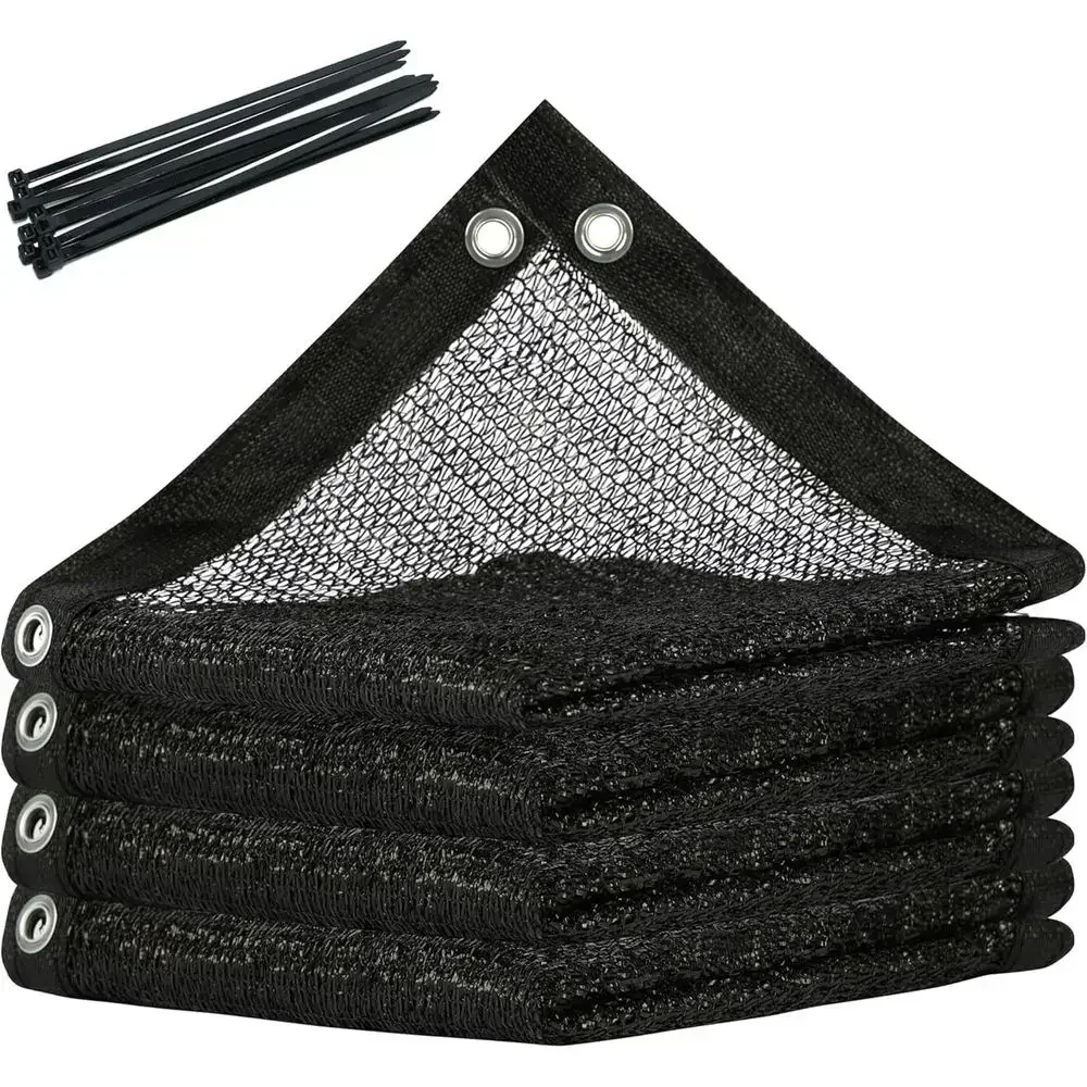 Custom 5T x 50T UV-Resistant Black Shade Cloth for Greenhouse, Chicken Coop, and More