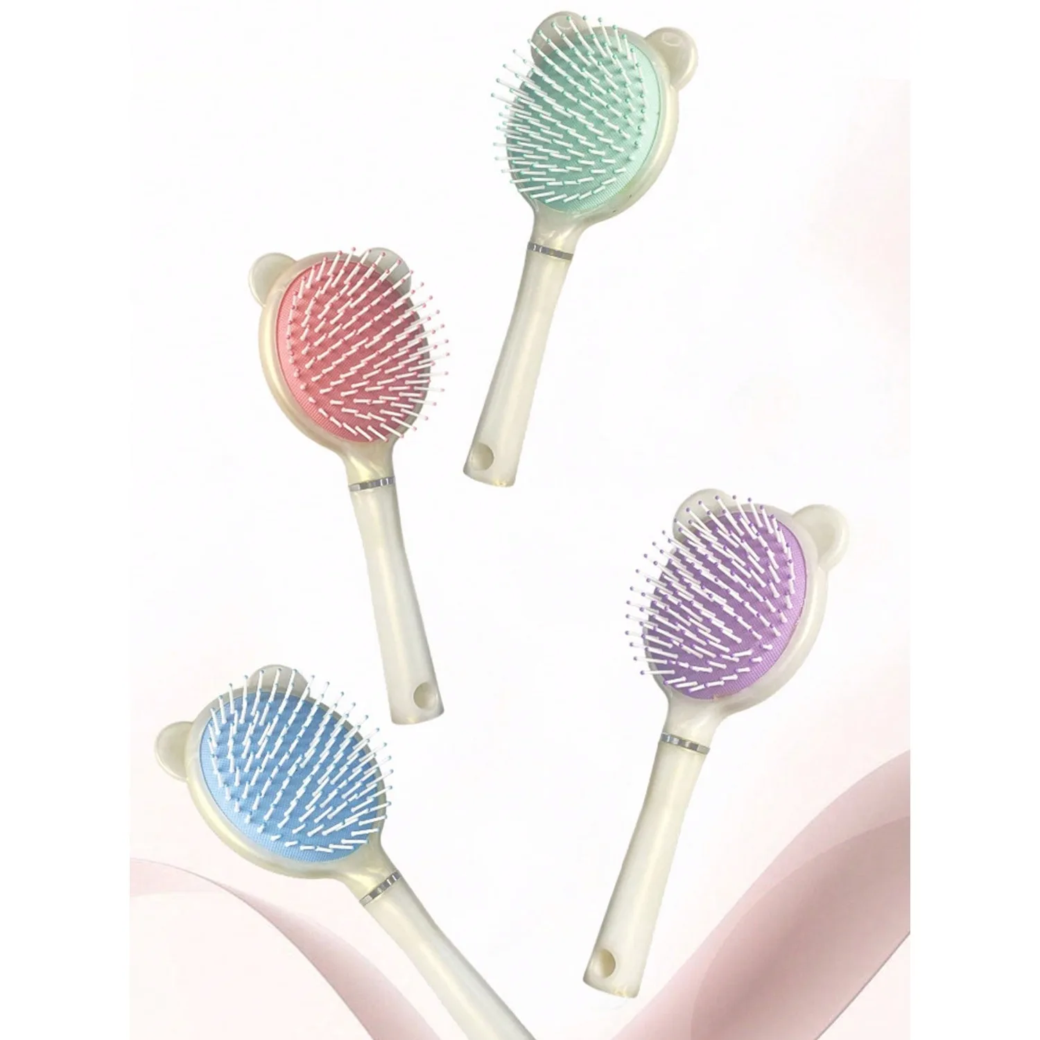 

One Mermaid-Shaped Air Cushion Comb, A Ladies' Household Anti-Static Pearlescent Dry-Wet Dual-Purpose Student Airbag Massage Comb, A Cute And Ergonomic Design Suitable For All Hair Types - A Lovely Gift For Women